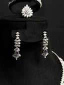 Crystal Leaf Navy Set