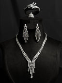 Crystal Cascade Tassel Set
