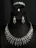 Crystal Marquise Leaf Tassel Set