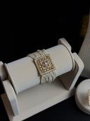 Pearl & Gold Square Tassel Set