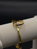 Parentesi Segmented Bangle – Gold