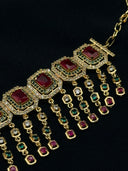 Ruby Red Tassel Choker