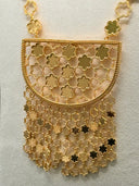 Clover Motif Long Necklace & Earring Set
