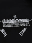 Star Motif Zirconia Choker Set