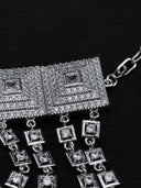 Square Pavé Zirconia Choker Set